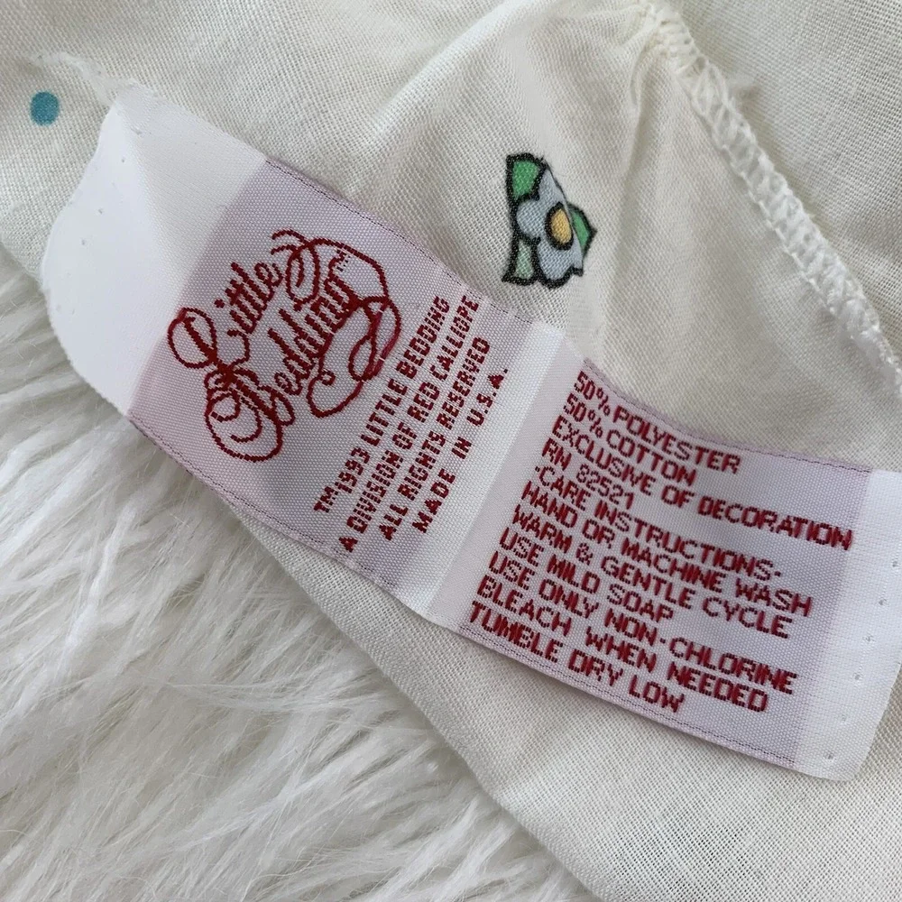 1993 Little Bedding Red Calliope Vintage Animal Lion Fitted Crib Sheet Baby